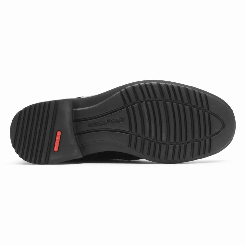 Mens Black Rockport Berenger Patch Chukka Boots