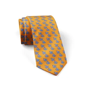 Silk Tie Friendship Cyclades in Orange