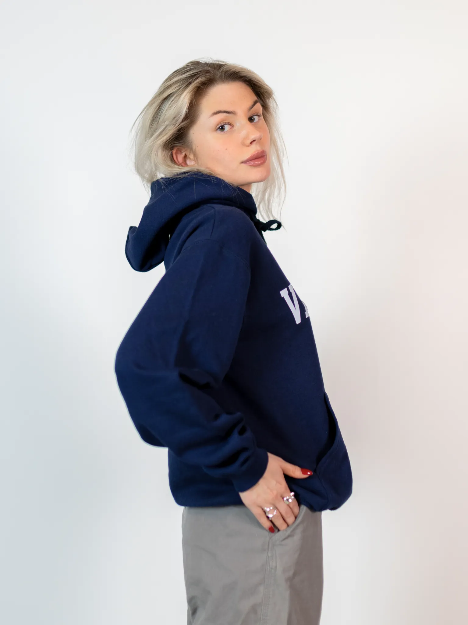 VERMONT STATE HOODIE - NAVY