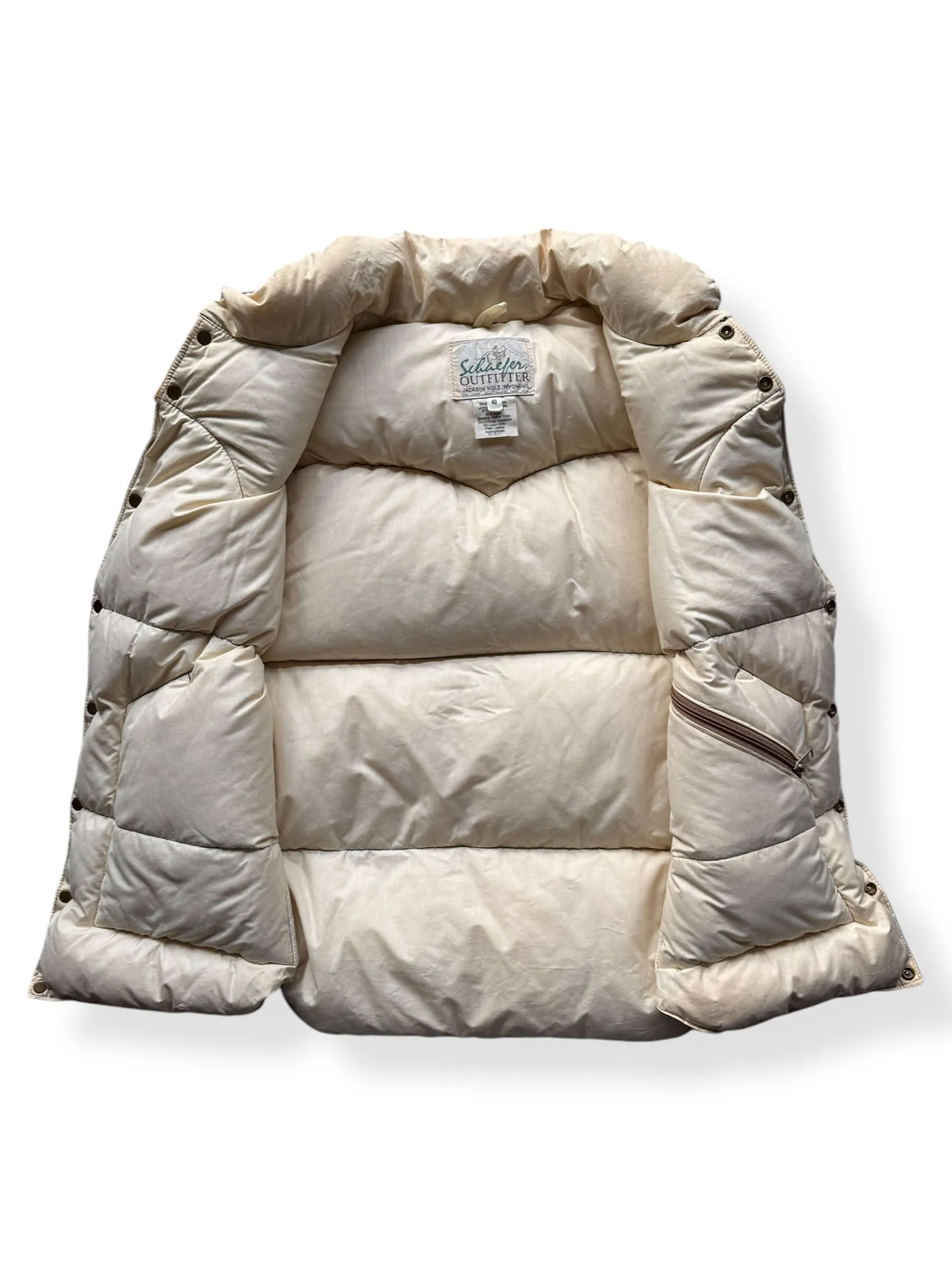 Vintage Schaefer Outfitter Down Vest SZ 40