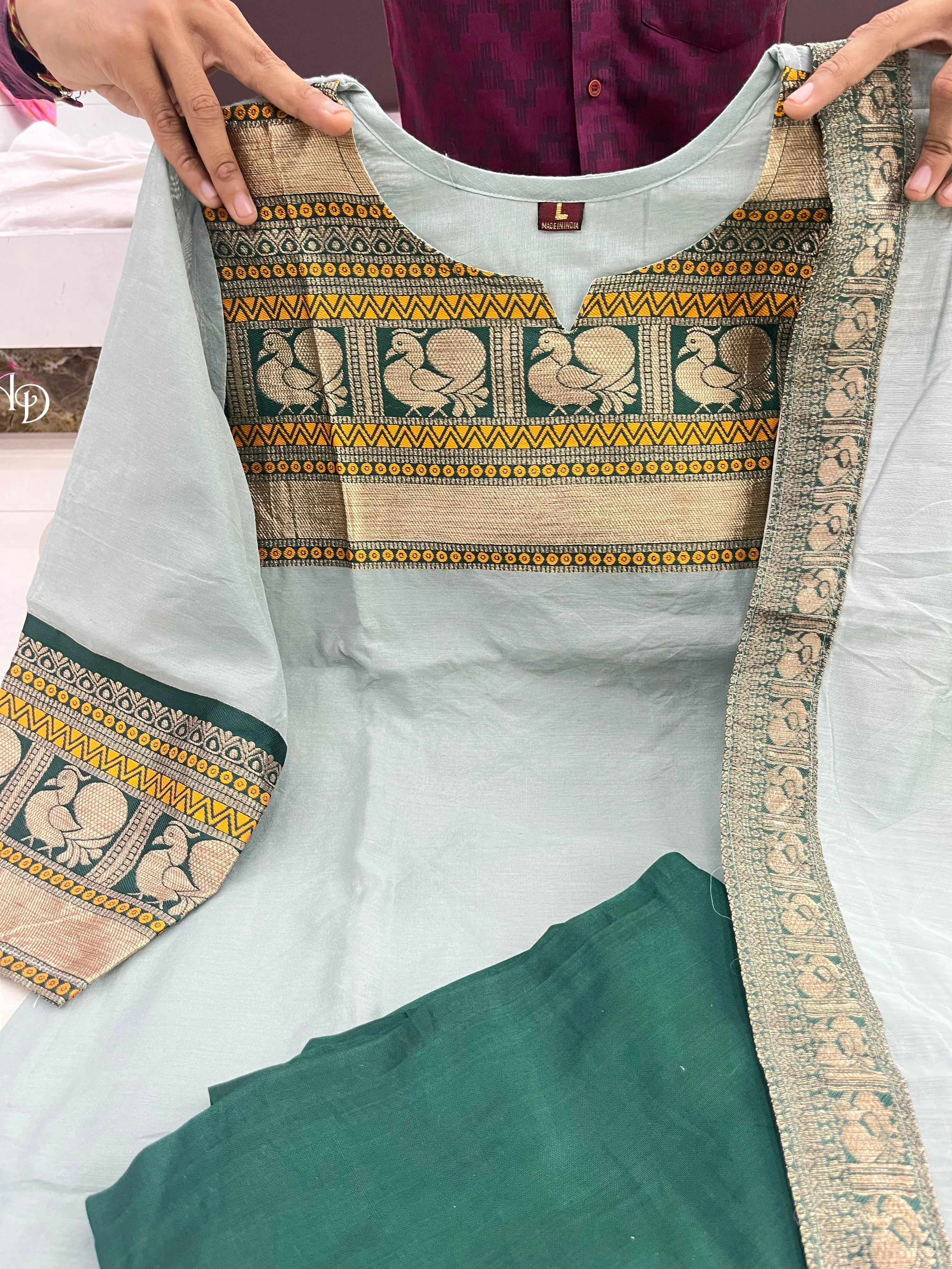Women's Designer Party Wear Anarkali Pure Kanchi Cotton Salwar Suite