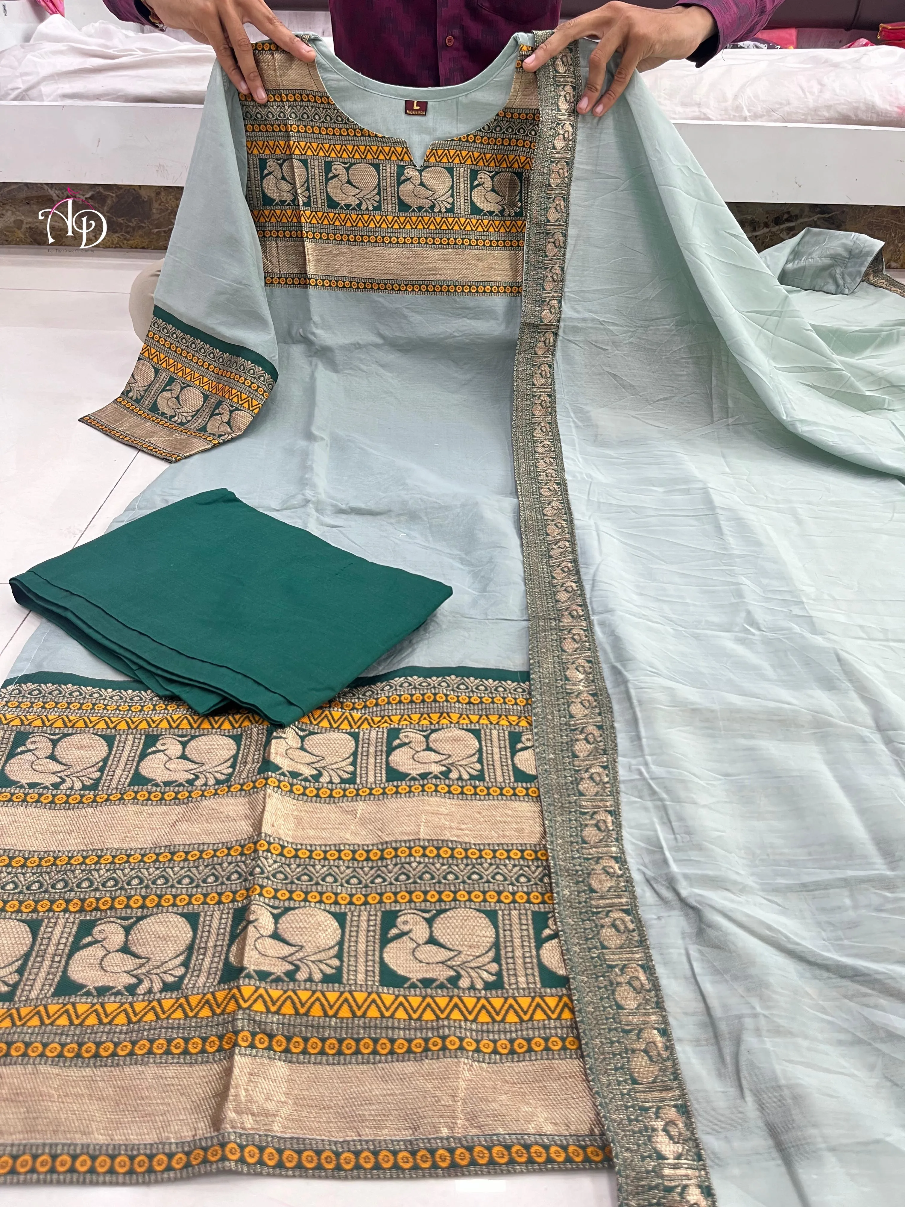 Women's Designer Party Wear Anarkali Pure Kanchi Cotton Salwar Suite