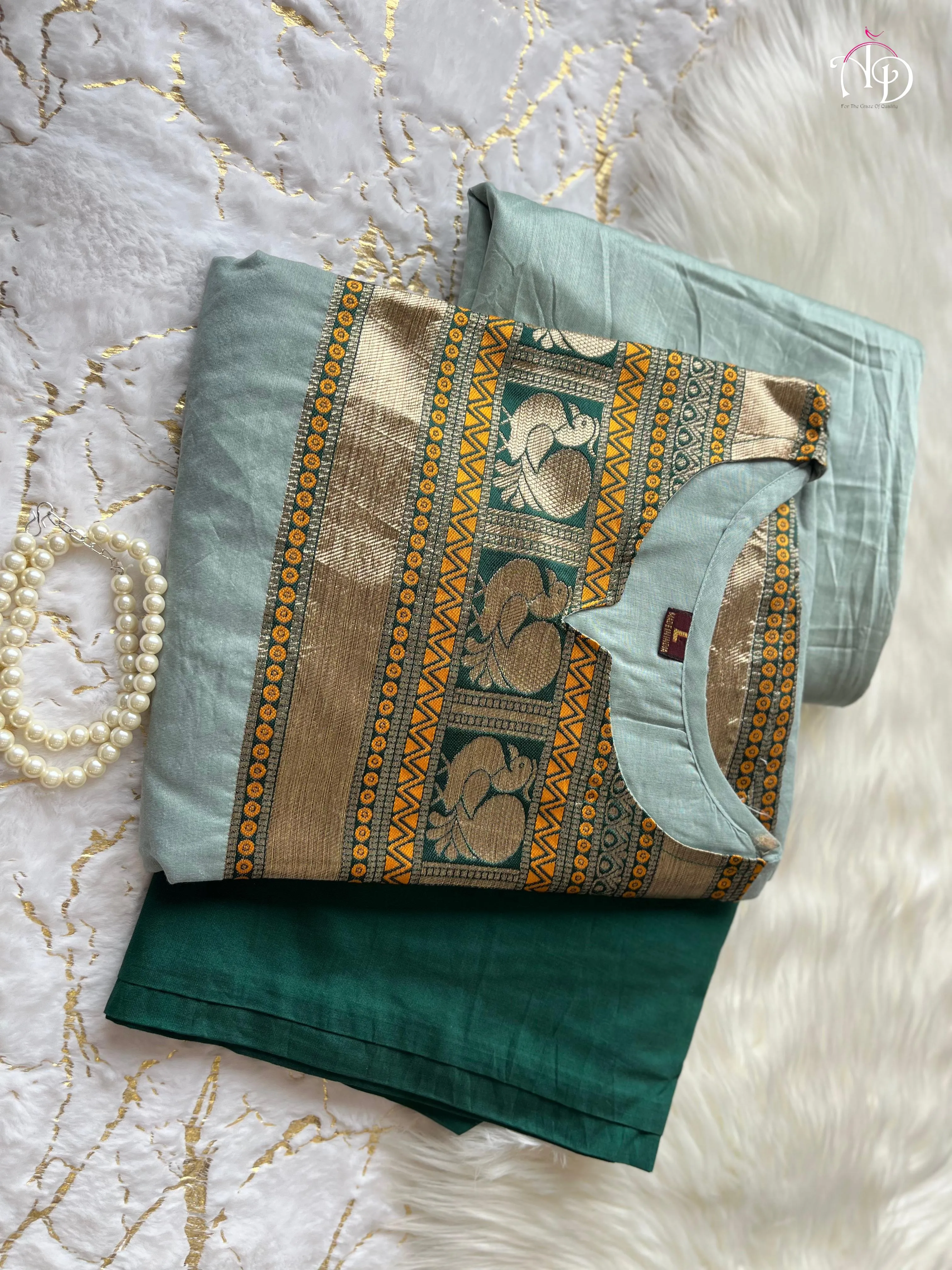 Women's Designer Party Wear Anarkali Pure Kanchi Cotton Salwar Suite